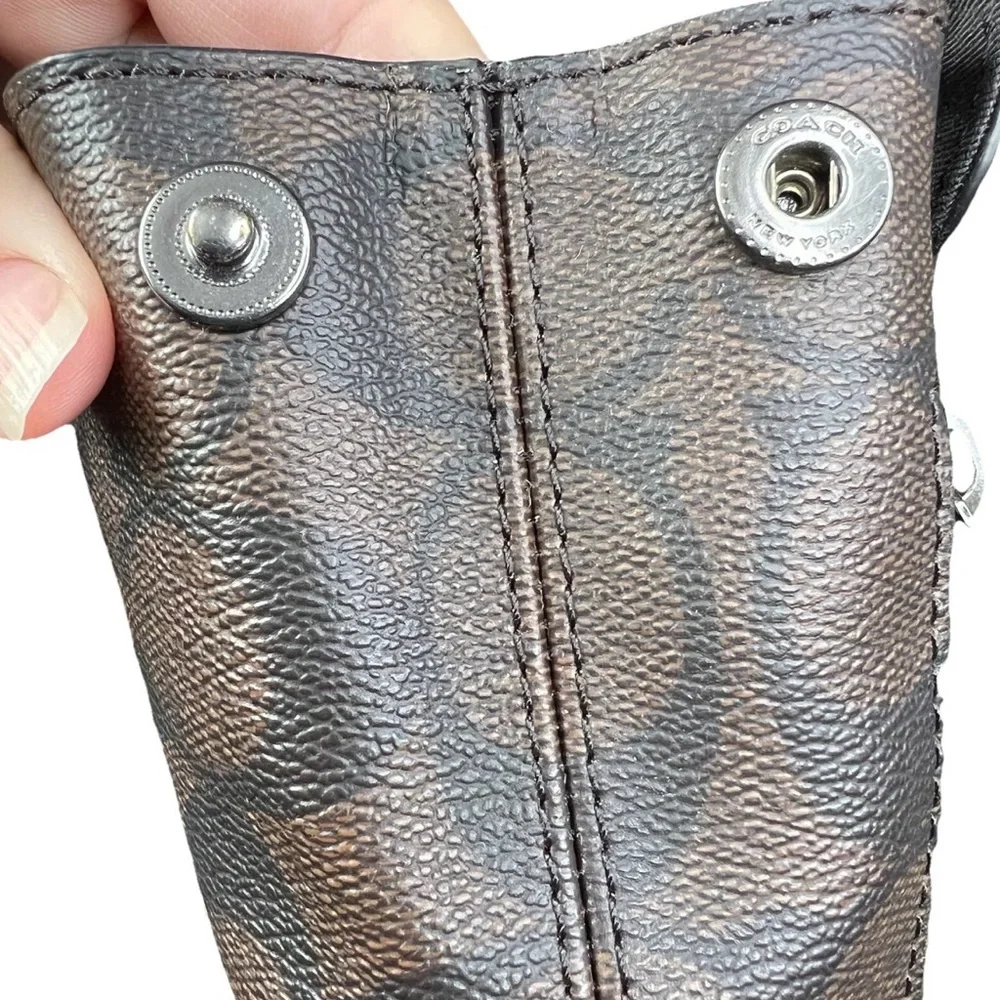 Coach Brown Signature Canvas Small Backpack Sling